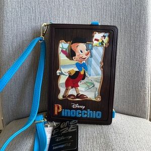 NWT Lougefly Disney Classic Book PINOCCHIO Cross Body Bag
